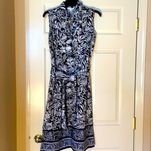 Black & white Charter Club sleeveless midi dress